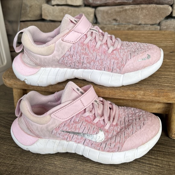 Girl's Nike Free RN 2021 'Pink Foam' CZ3996 610 Sz 1 Youth - Picture 2 of 12
